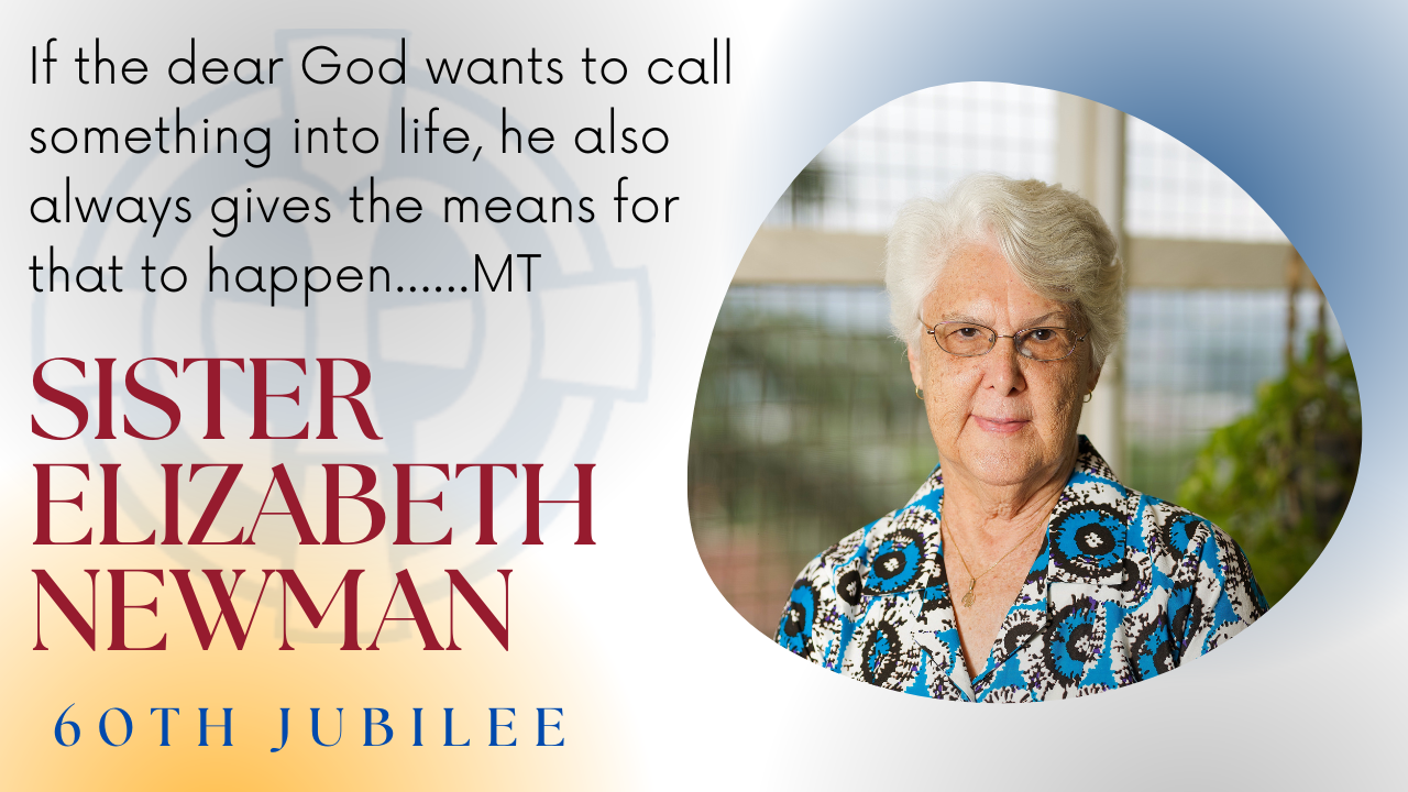 Sister Elizabeth Newman, 60th Jubilarian. 
