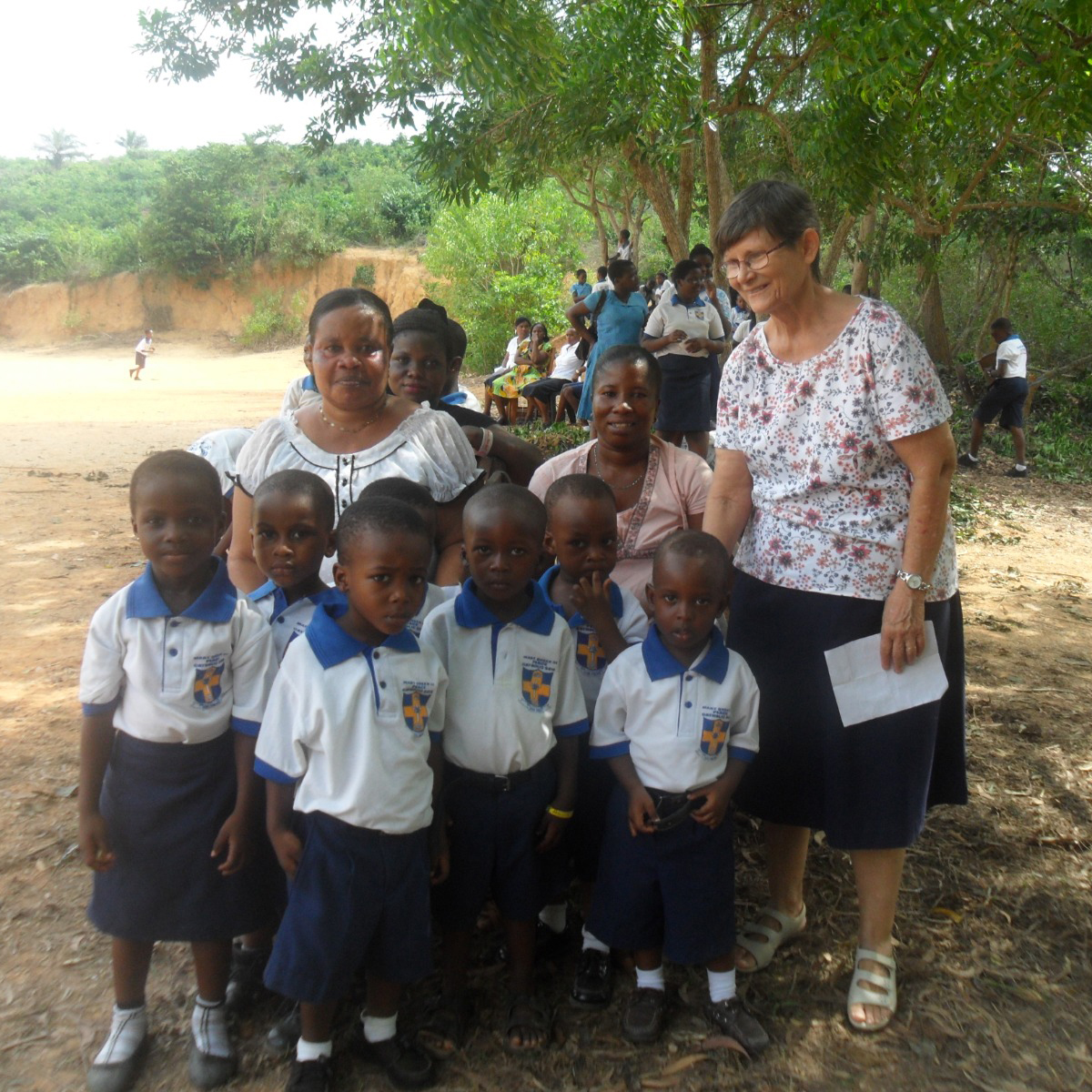 Sister Mary Ann Matachinskas working with children in local community