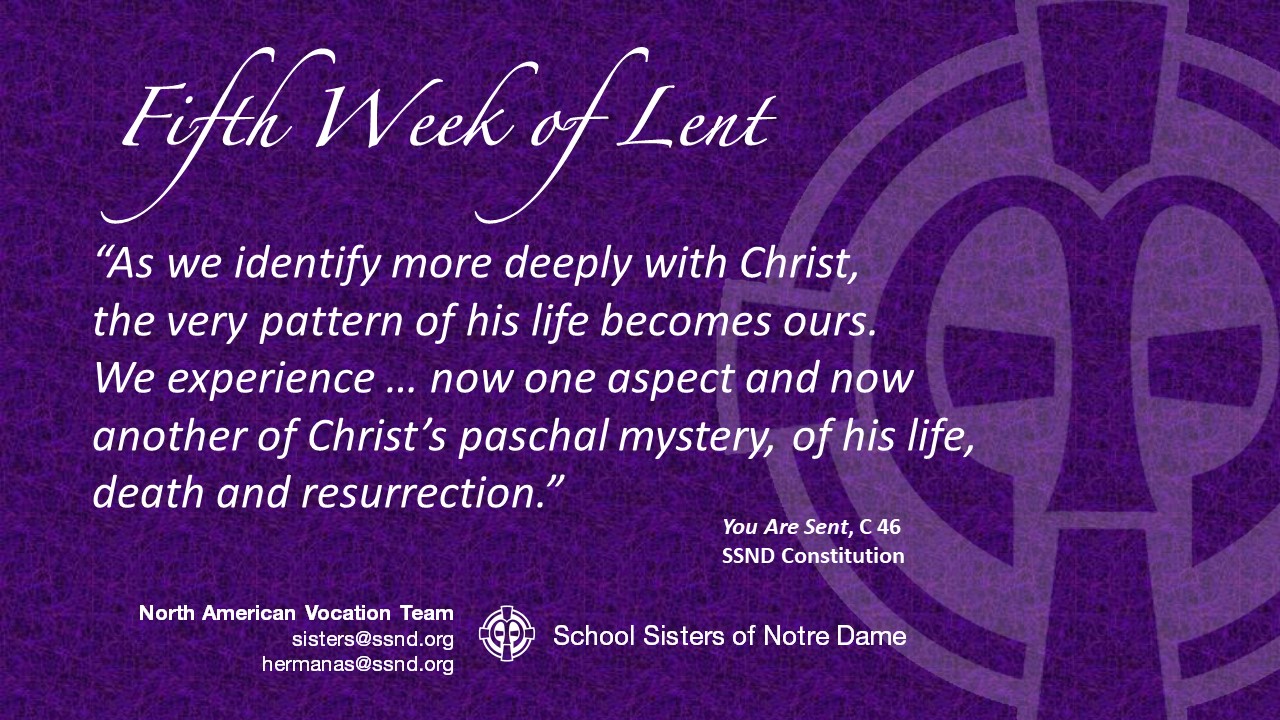 Fifth week of lent