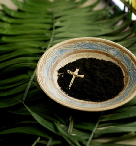 Ash Wednesday: Palms, ash and cross