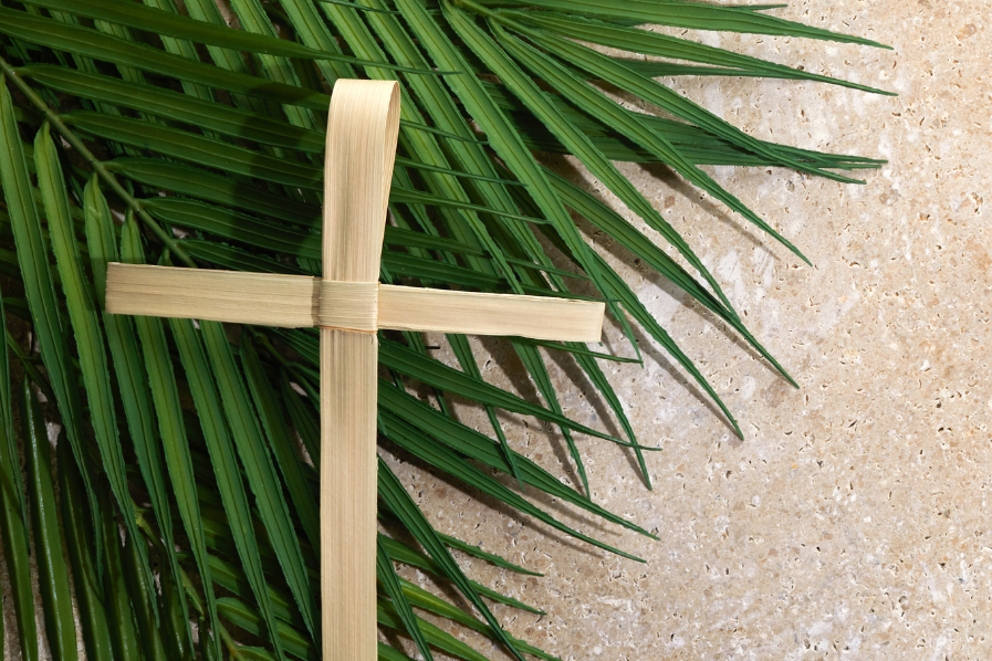 Passion Sunday: Palms and cross